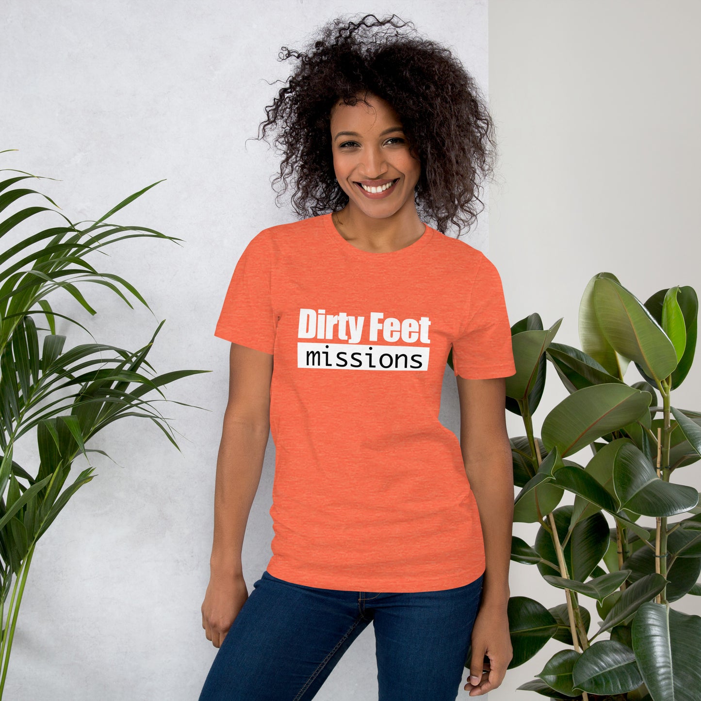 DFM Feet on Back Unisex t-shirt