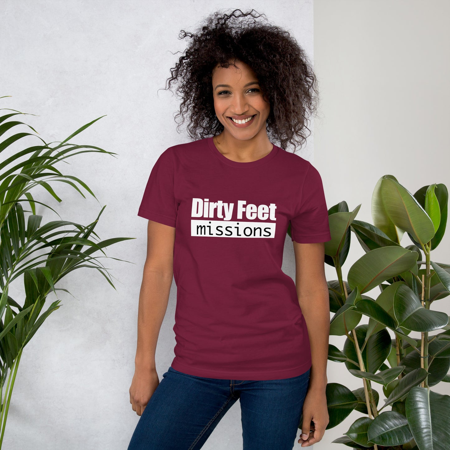 DFM Feet on Back Unisex t-shirt