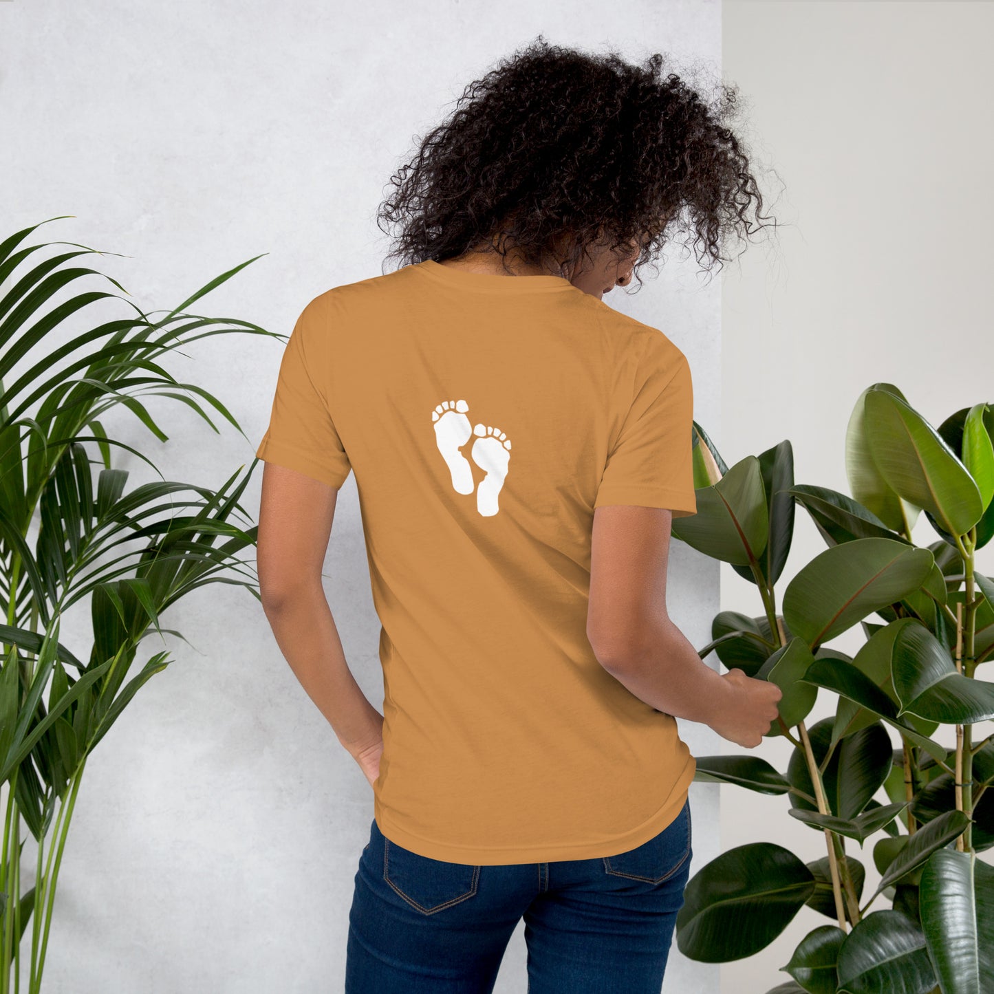 DFM Feet on Back Unisex t-shirt