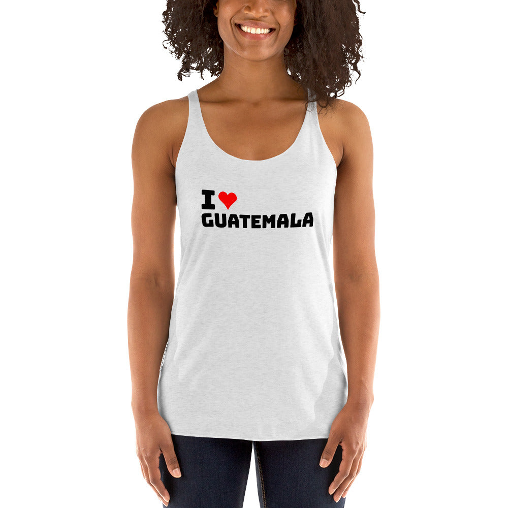 I Love Guatemala Women's Racerback Tank