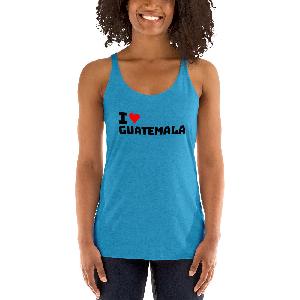 I Love Guatemala Women's Racerback Tank